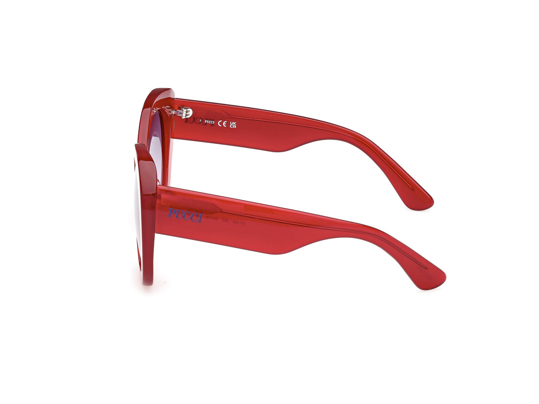 Sonnenbrillen emilio pucci ep0232 66z rojo round femenino größe 56mm - Detailansicht