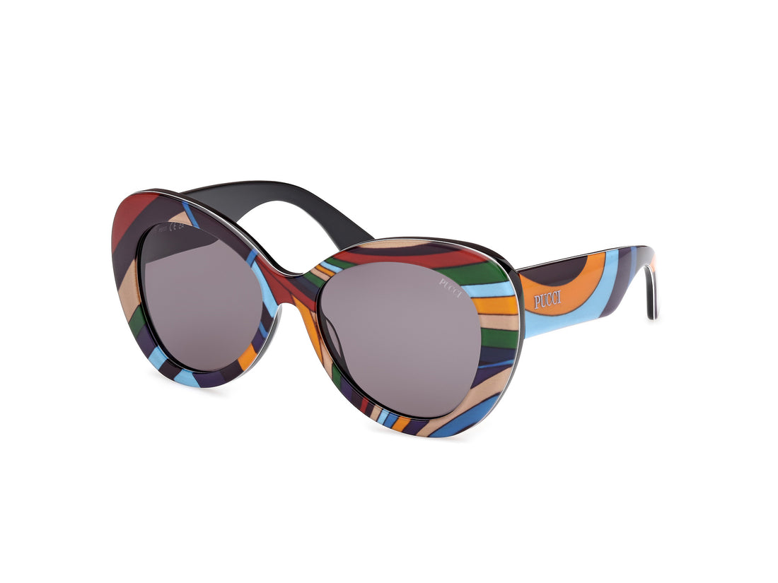 Sonnenbrillen emilio pucci ep0232 99a estampado round femenino größe 56mm - Hauptansicht