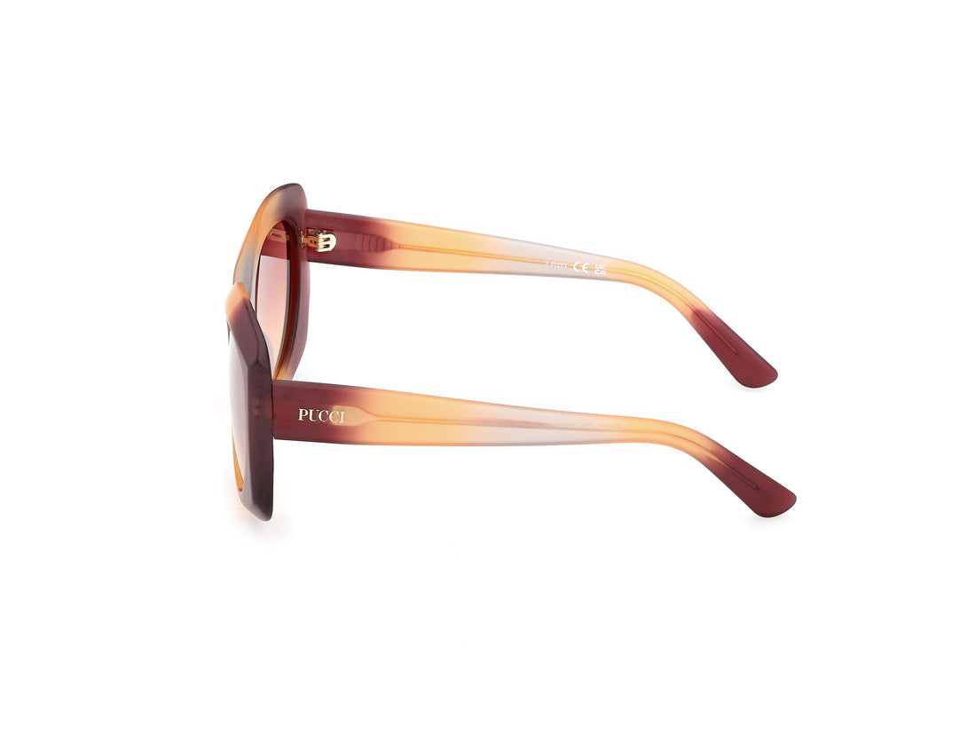 Sunglasses emilio pucci ep0259 71t burdeos butterfly femenino size 57mm - Detailed view