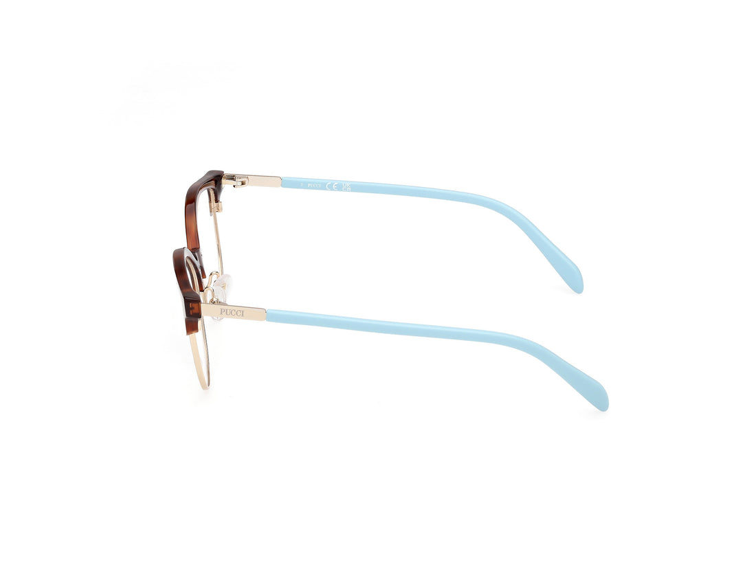 Brillen emilio pucci ep5259 053 havana round femenino maat 55mm - Detailaanzicht