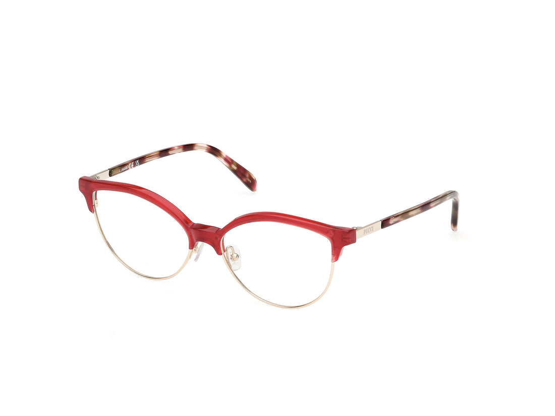 Brillen emilio pucci ep5259 066 rojo round femenino maat 55mm - Hoofdaanzicht
