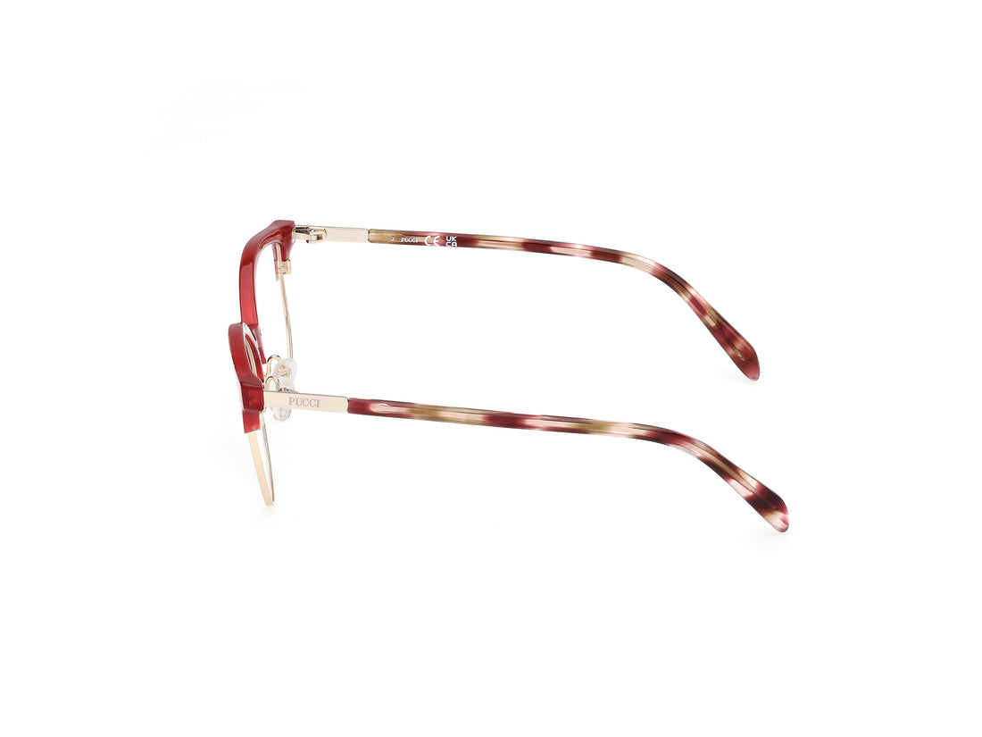 Brillen emilio pucci ep5259 066 rojo round femenino maat 55mm - Detailaanzicht