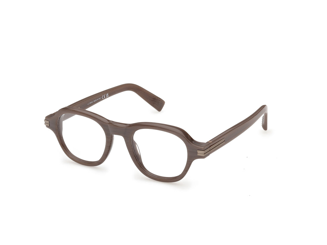 Brillen ermenegildo zegna ez5341 059 beige geometric masculino größe 47mm - Hauptansicht