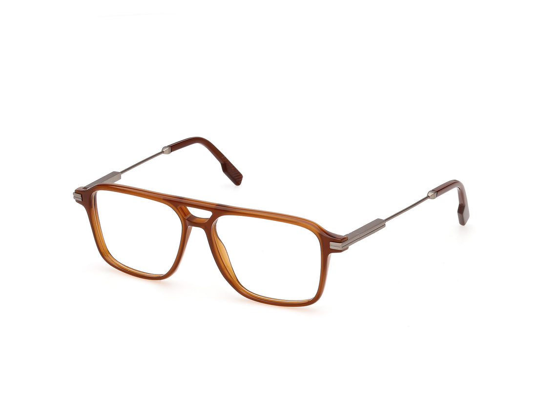 Gafas graduadas ermenegildo zegna ez5360 045 marron navigator masculino talla 57mm - Vista principal