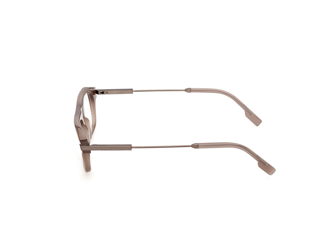 Gafas graduadas ermenegildo zegna ez5361 045 marron geometric masculino talla 51mm - Vista de detalle