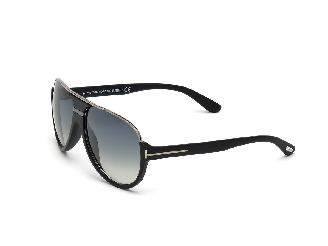 Óculos de sol tom ford ft0334 02w negro pilot masculino tamanho 59mm - Vista de detalhe