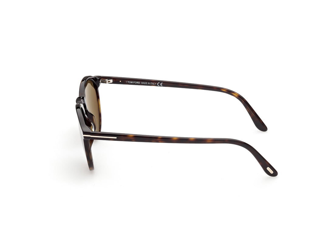 Gafas de sol tom ford ft0904 aurele 52j havana pantos masculino talla 50mm - Vista de detalle
