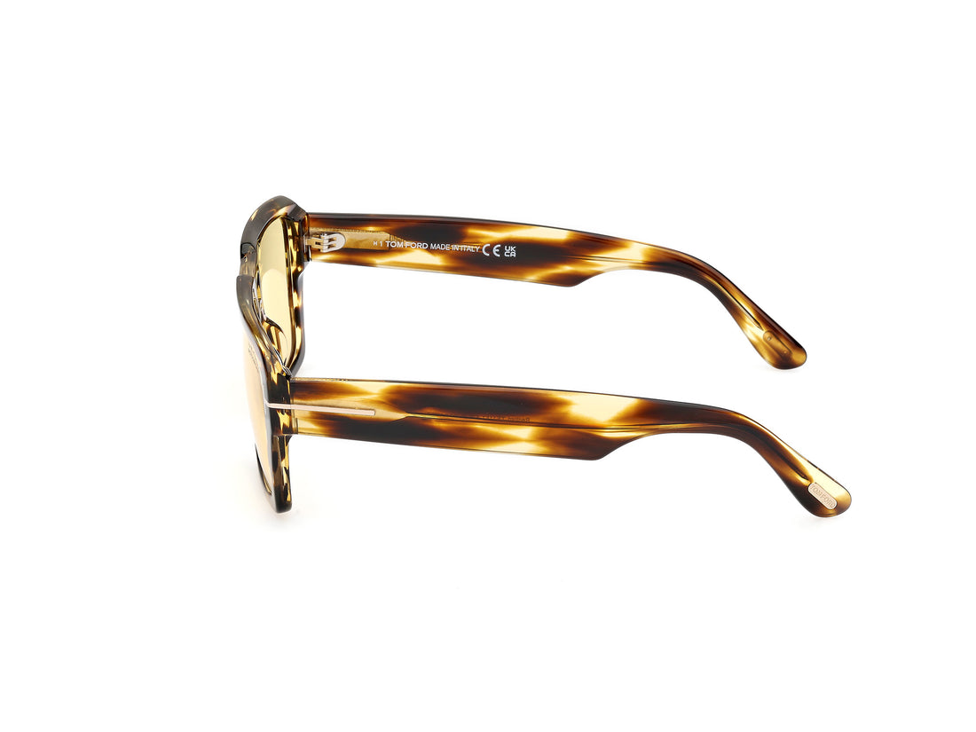 Gafas de sol tom ford ft1153 redford 52e havana navigator masculino talla 56mm - Vista de detalle