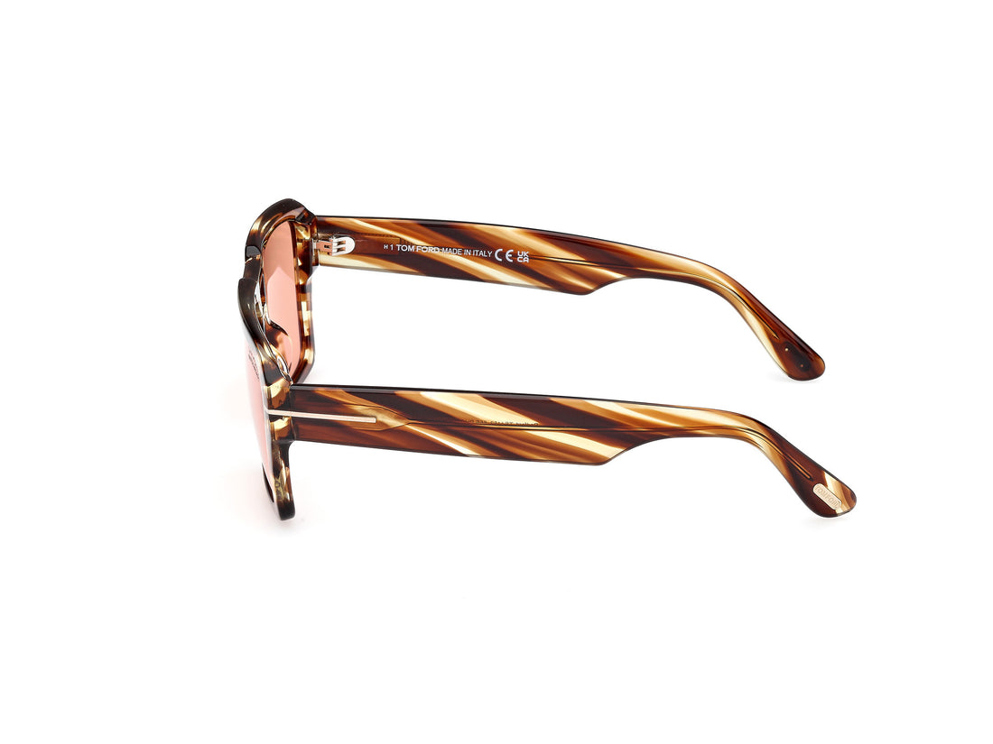 Gafas de sol tom ford ft1153 redford 55e havana navigator masculino talla 56mm - Vista de detalle