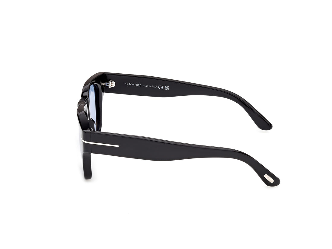 Occhiali da sole tom ford ft1280 caine-02 01v negro square masculino taglia 53mm - Vista dettagliata