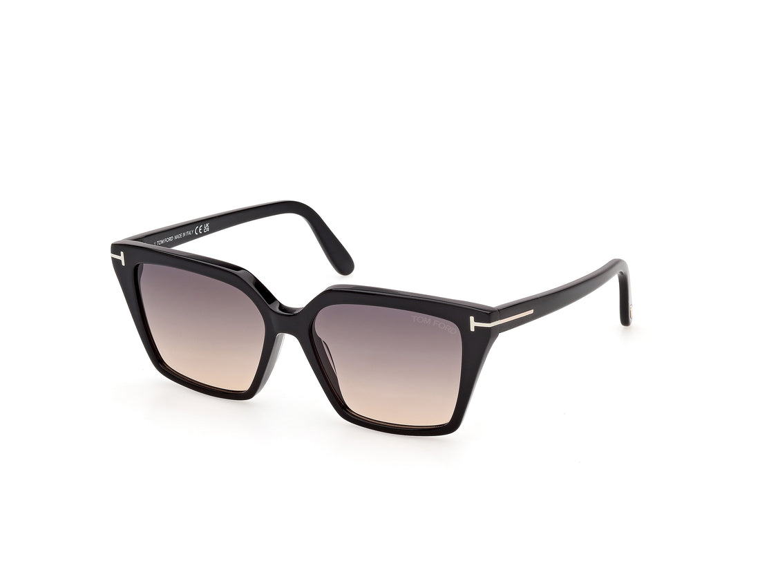 Lunettes de soleil tom ford ft1412 erin-02 01b negro square femenino taille 54mm - Vue principale