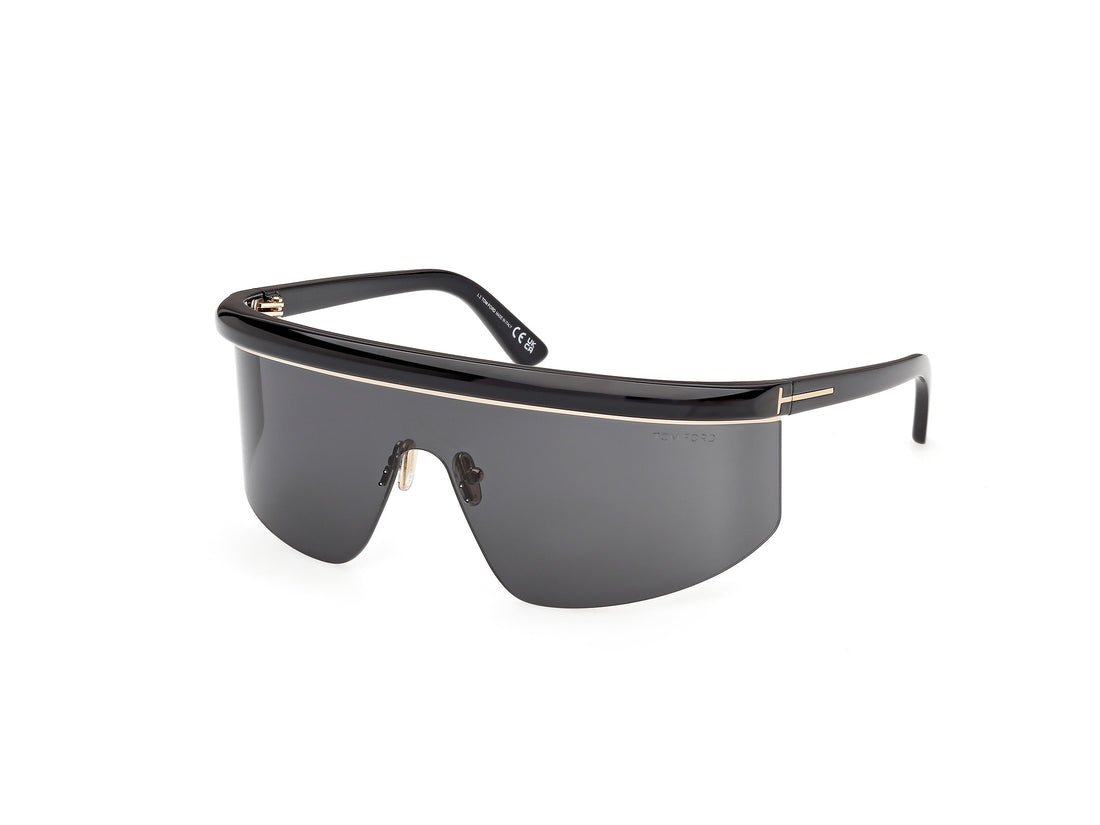 Lunettes de soleil tom ford ft1431 west-02 01a negro shield unisex taille 0mm - Vue principale