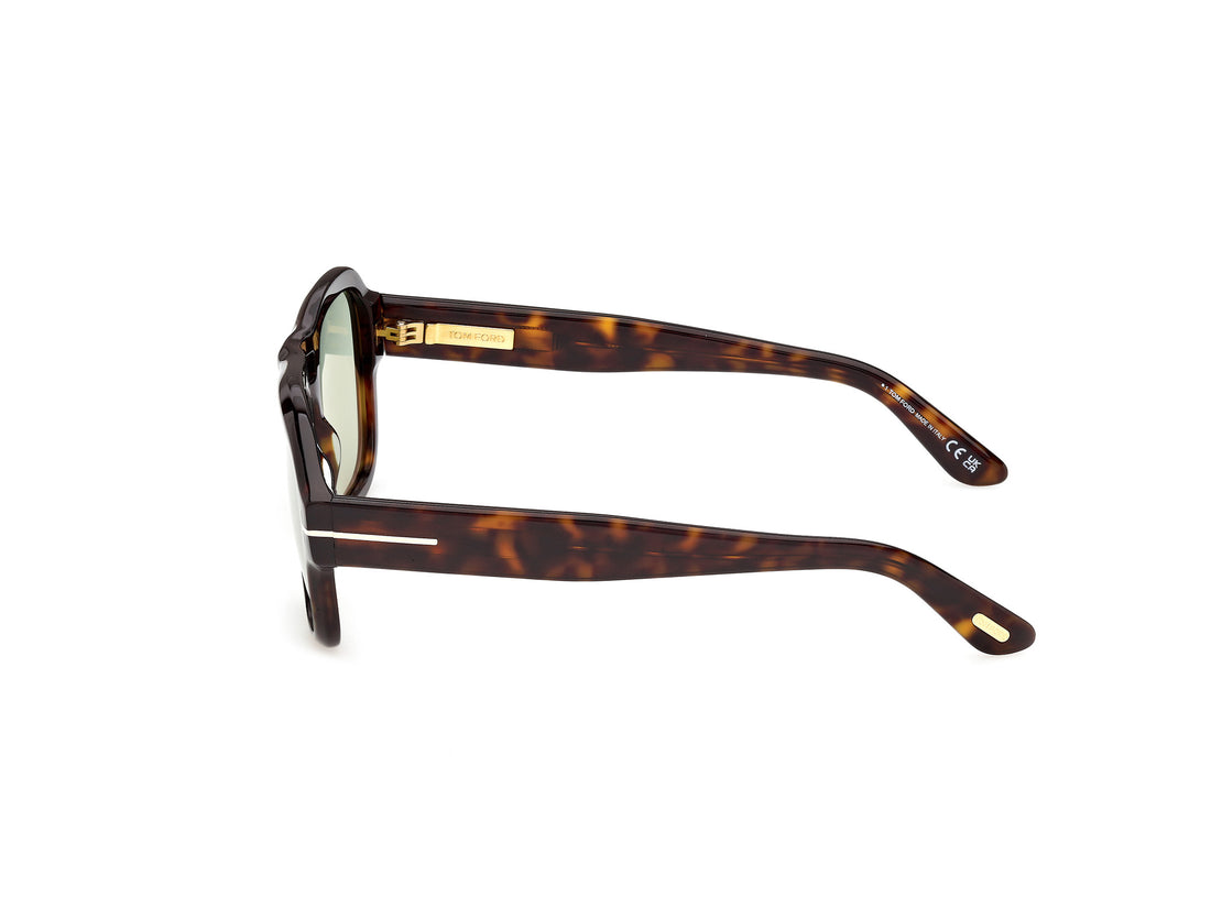 Lunettes de soleil tom ford ft1484 mason-02 52n havana navigator masculino taille 54mm - Vue détaillée