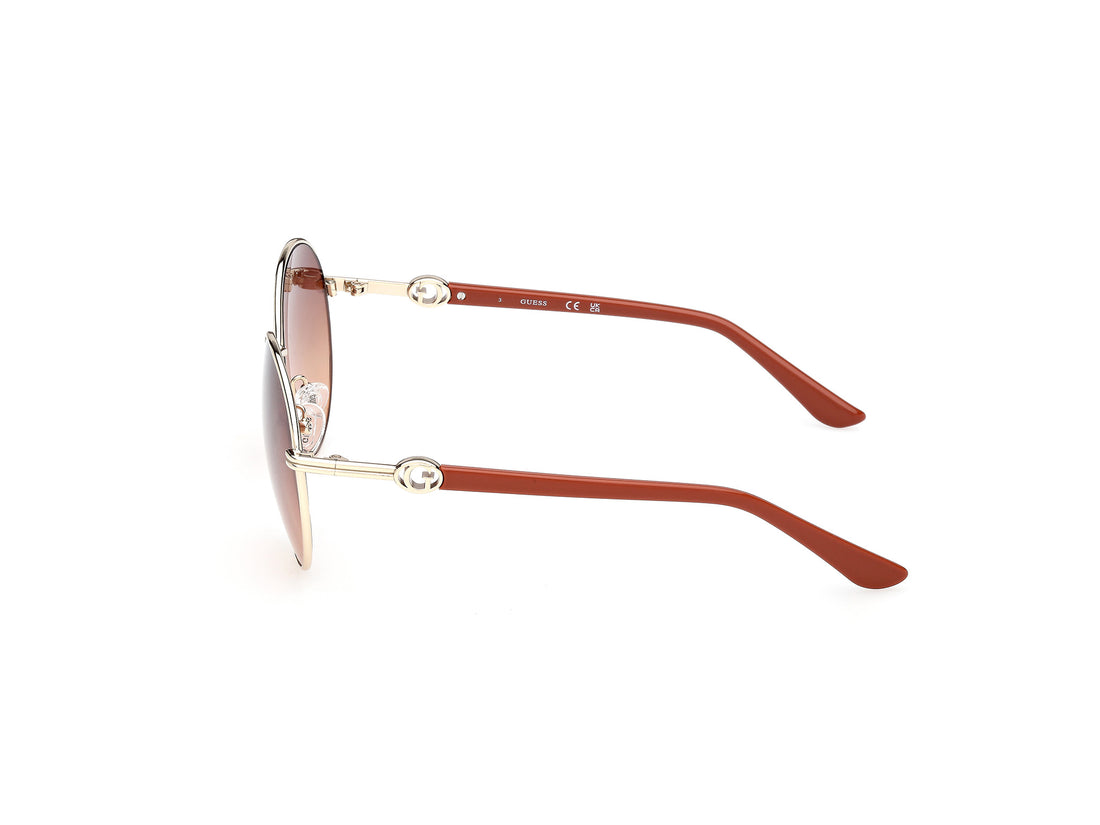 Gafas de sol guess gu00260 32f dorado round femenino talla 56mm - Vista de detalle