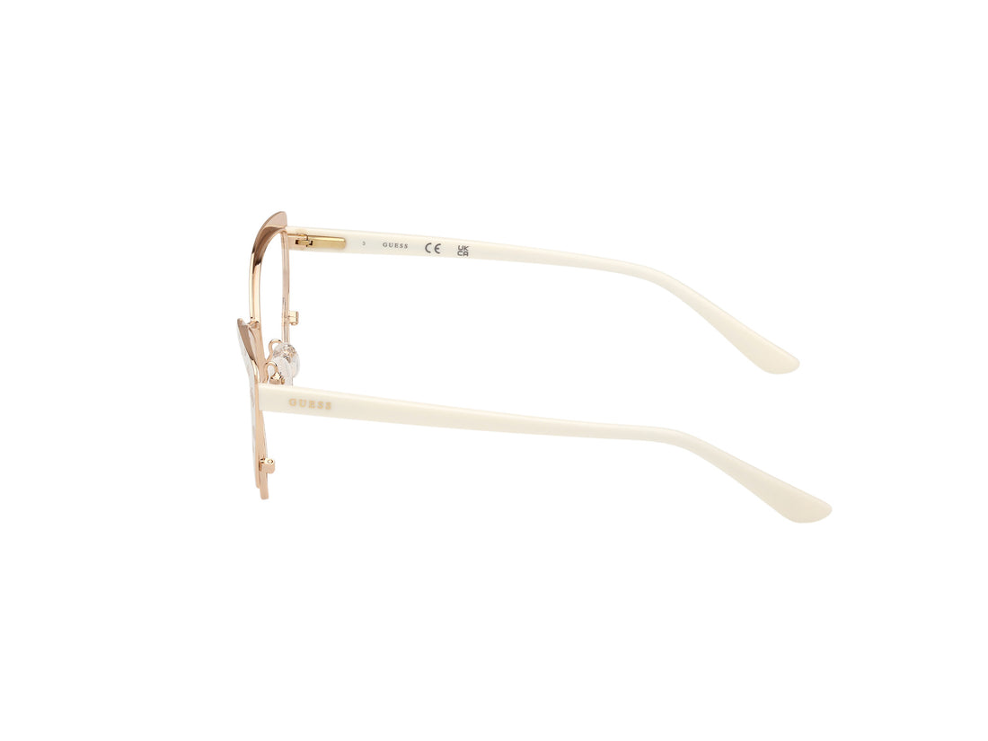 Brillen guess gu50122 021 blanco femenino größe 54mm - Detailansicht