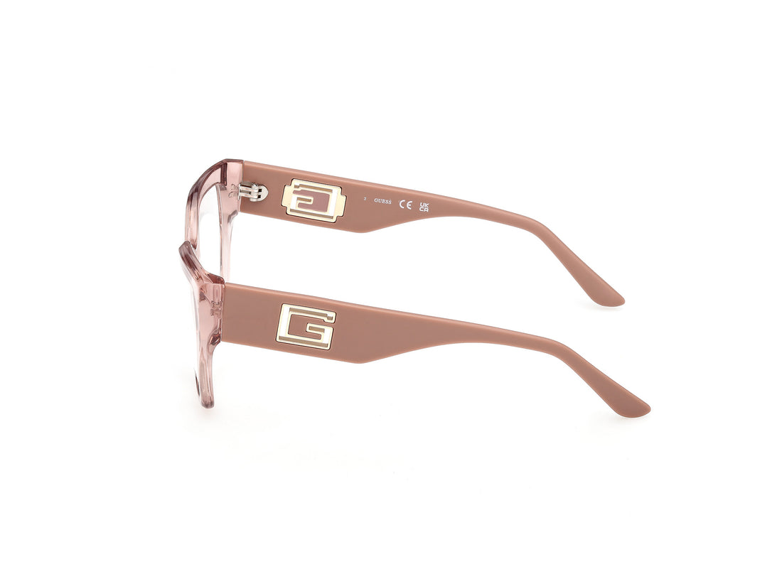Brillen guess gu50357 072 rosa geometric femenino größe 53mm - Detailansicht