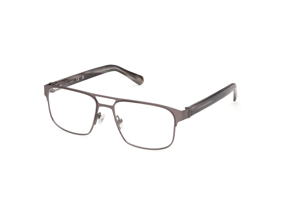 Brillen guess gu50367 009 plateado navigator masculino größe 55mm - Hauptansicht