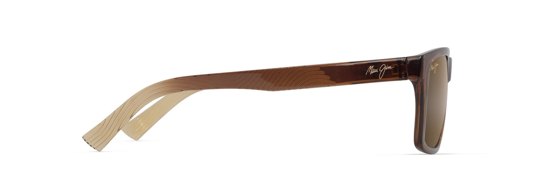 Óculos de sol maui jim mj0345s kowelo 003 marron unisex tamanho 57mm - Vista de detalhe