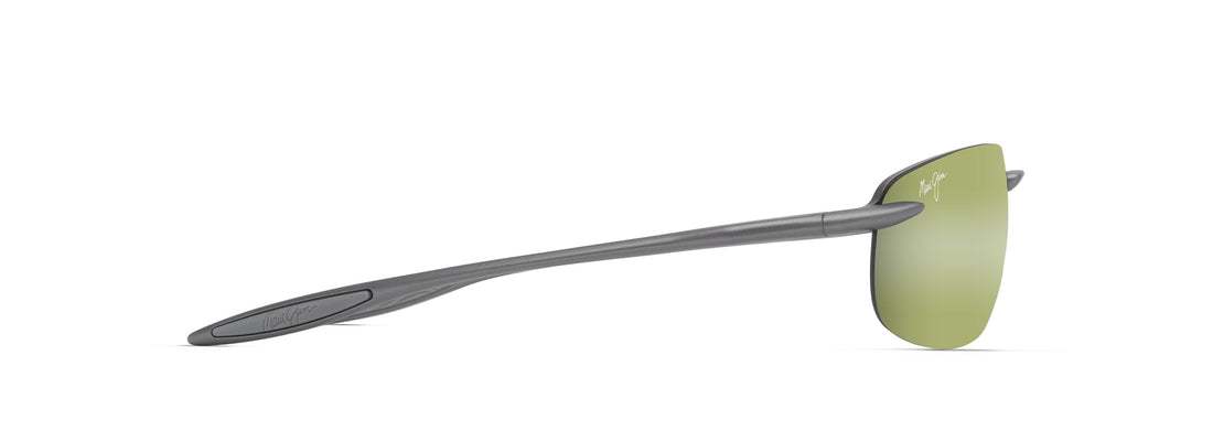 Óculos de sol maui jim mj0676s hookipa ultra 019 gris rectangular unisex tamanho 63mm - Vista de detalhe