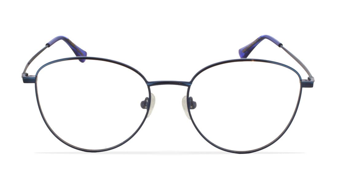 Lunettes de vue greyhounders hatsune blue azul round femenino taille 53mm - Vue détaillée