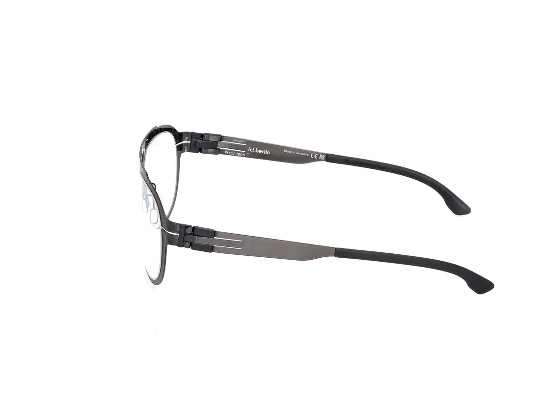 Prescription glasses ic! berlin ic5335 02a negro oval unisex size 55mm - Detailed view