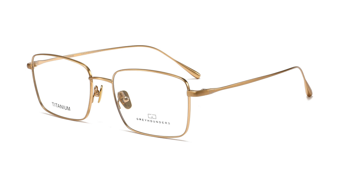 Lunettes de vue greyhounders roy c2 s gold dorado rectangular masculino taille 55mm - Vue principale