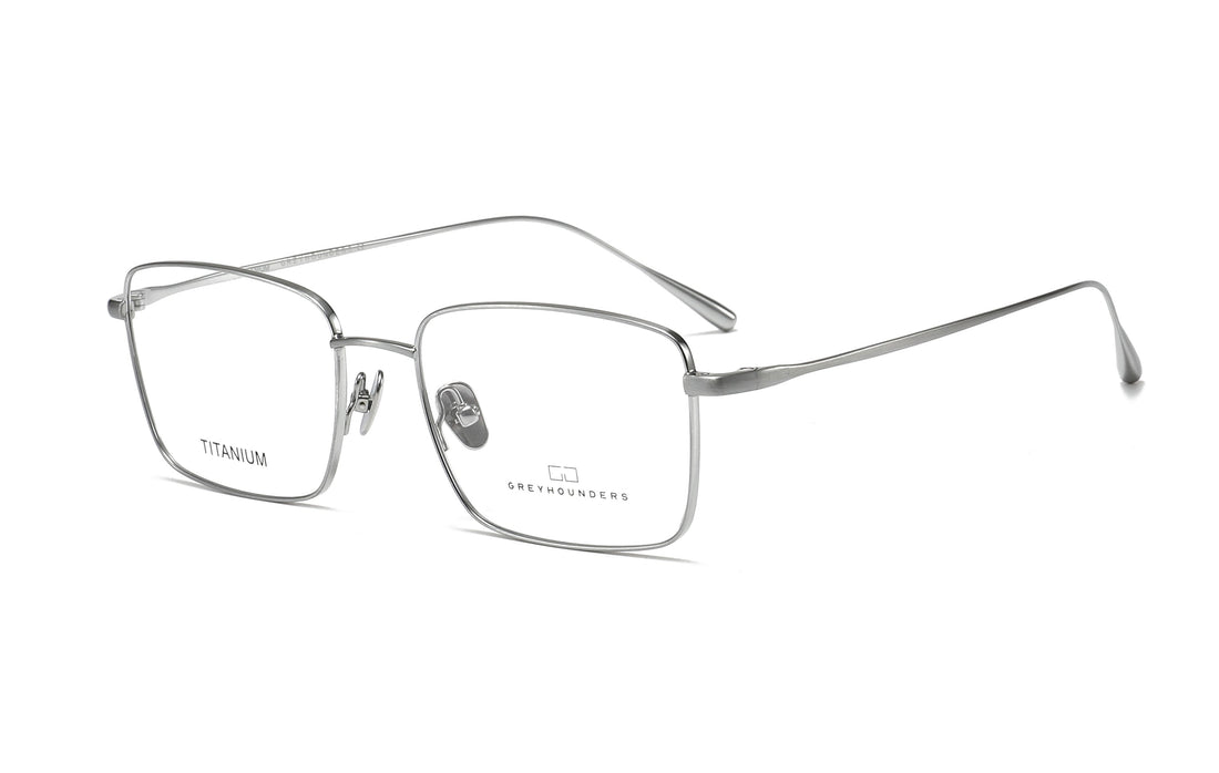 Lunettes de vue greyhounders roy c5 s silver plateado rectangular masculino taille 55mm - Vue principale