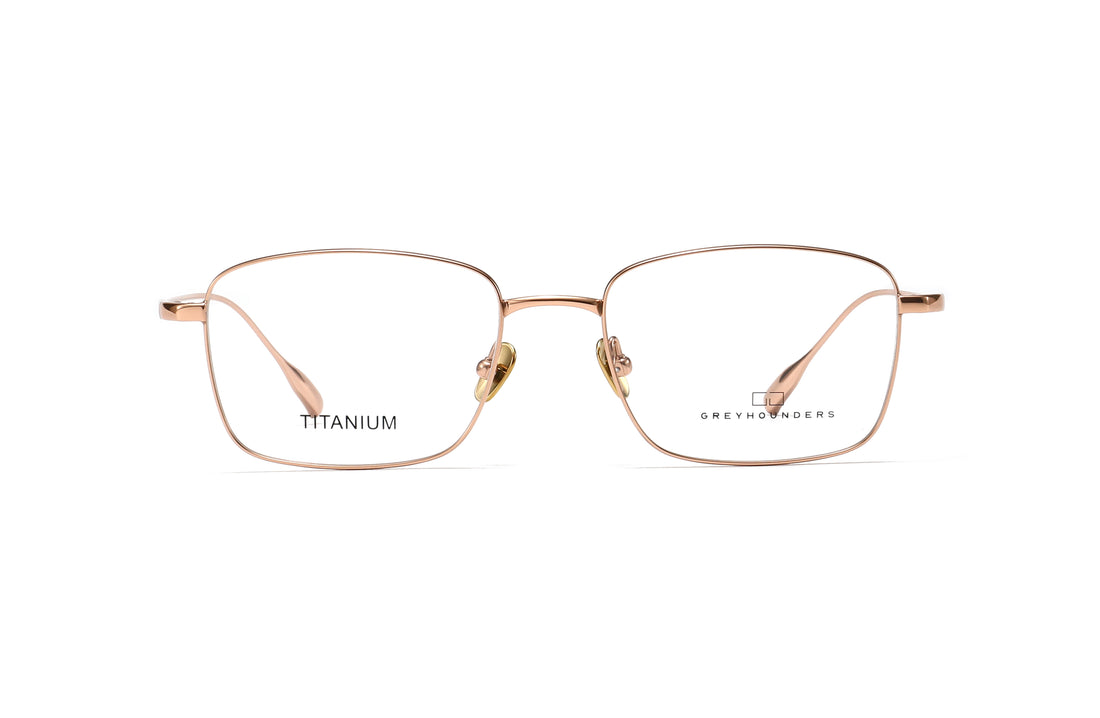 Lunettes de vue greyhounders duk c2 s gold dorado rectangular masculino taille 53mm - Vue détaillée