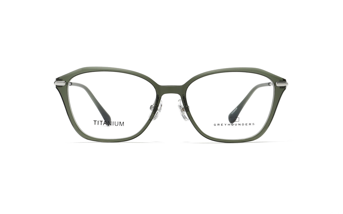 Occhiali da vista greyhounders sila c5 s green verde cat eye femenino taglia 53mm - Vista dettagliata
