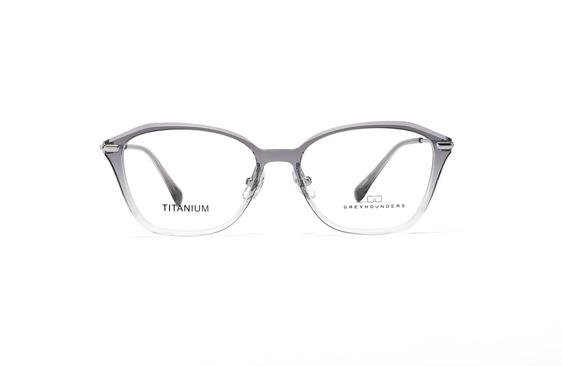 Occhiali da vista greyhounders sila c8 s light grey gris cat eye femenino taglia 53mm - Vista dettagliata
