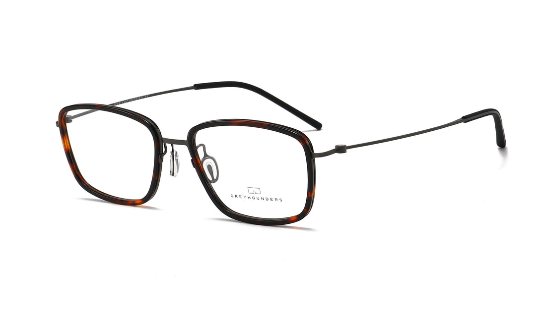 Lunettes de vue greyhounders 8045 c4 s hawksbill rectangular masculino taille 54mm - Vue principale