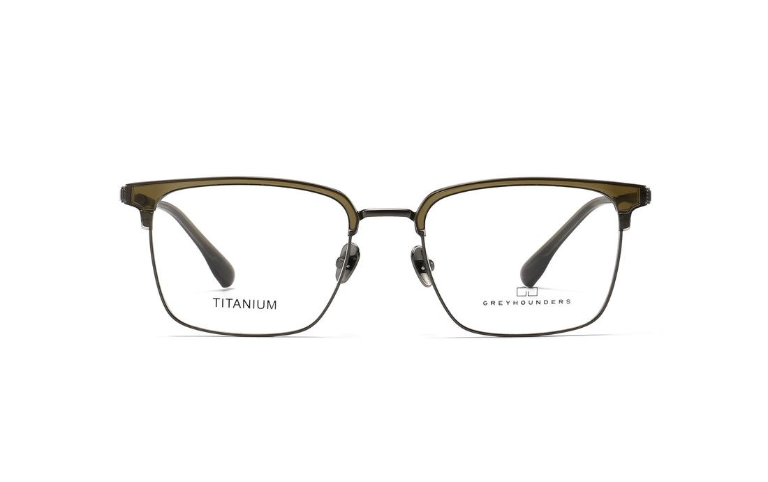 Lunettes de vue greyhounders duo c4 s tea verde rectangular unisex taille 54mm - Vue détaillée