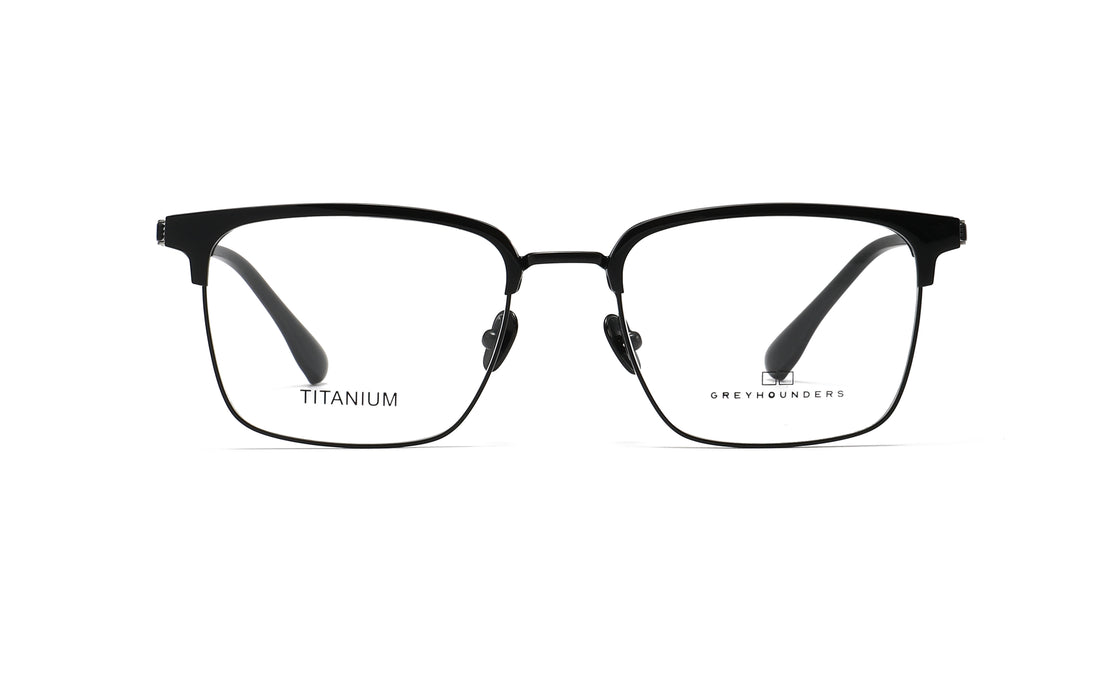 Lunettes de vue greyhounders duo c5 s black negro rectangular unisex taille 54mm - Vue détaillée