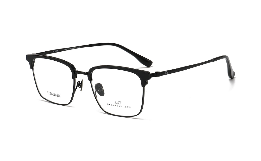 Lunettes de vue greyhounders duo c5 s black negro rectangular unisex taille 54mm - Vue principale