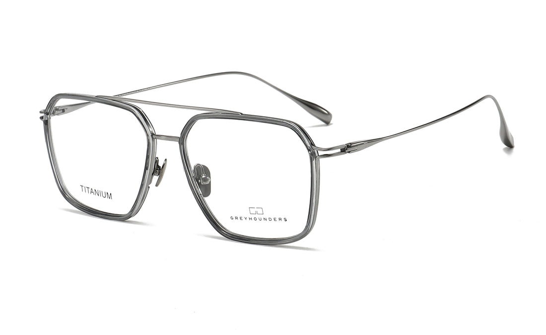 Lunettes de vue greyhounders tanos c3 s grey gris pilot unisex taille 55mm - Vue principale
