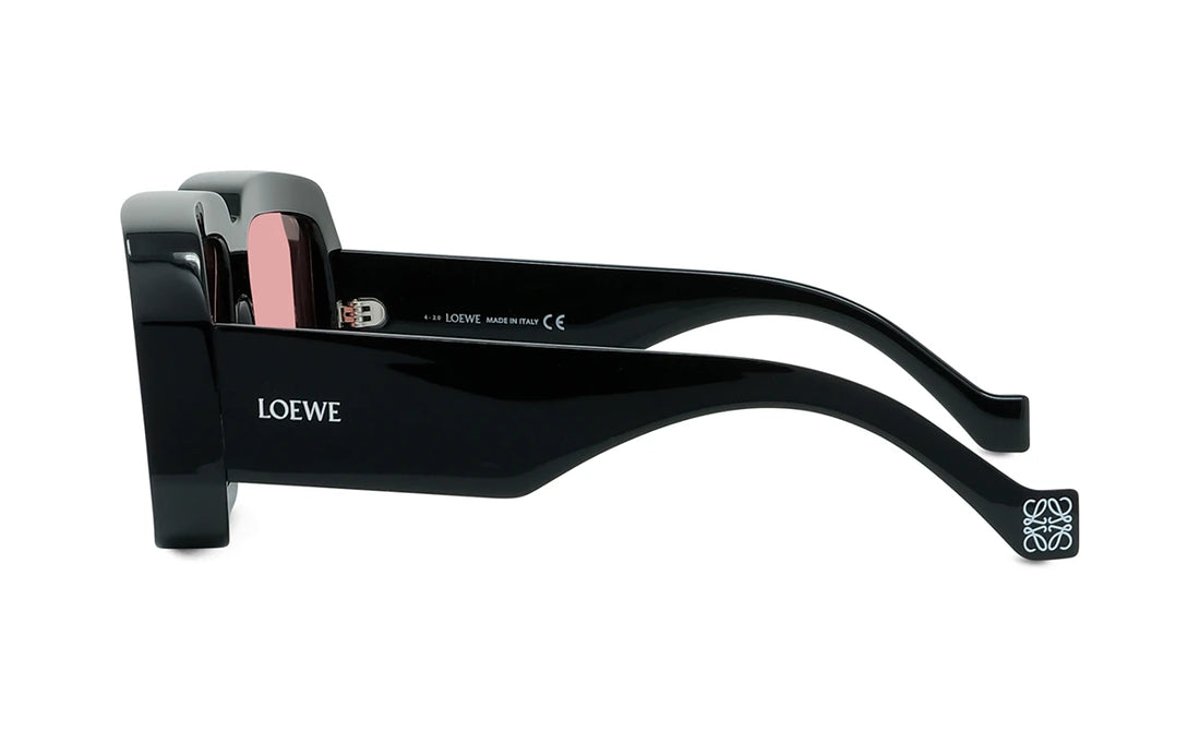 Zonnebrillen loewe signature lw40064u 01y black mask unisex maat 56mm - Detailaanzicht