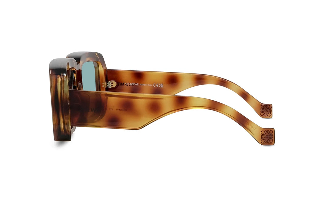 Zonnebrillen loewe signature lw40064u 53v havana mask unisex maat 56mm - Detailaanzicht