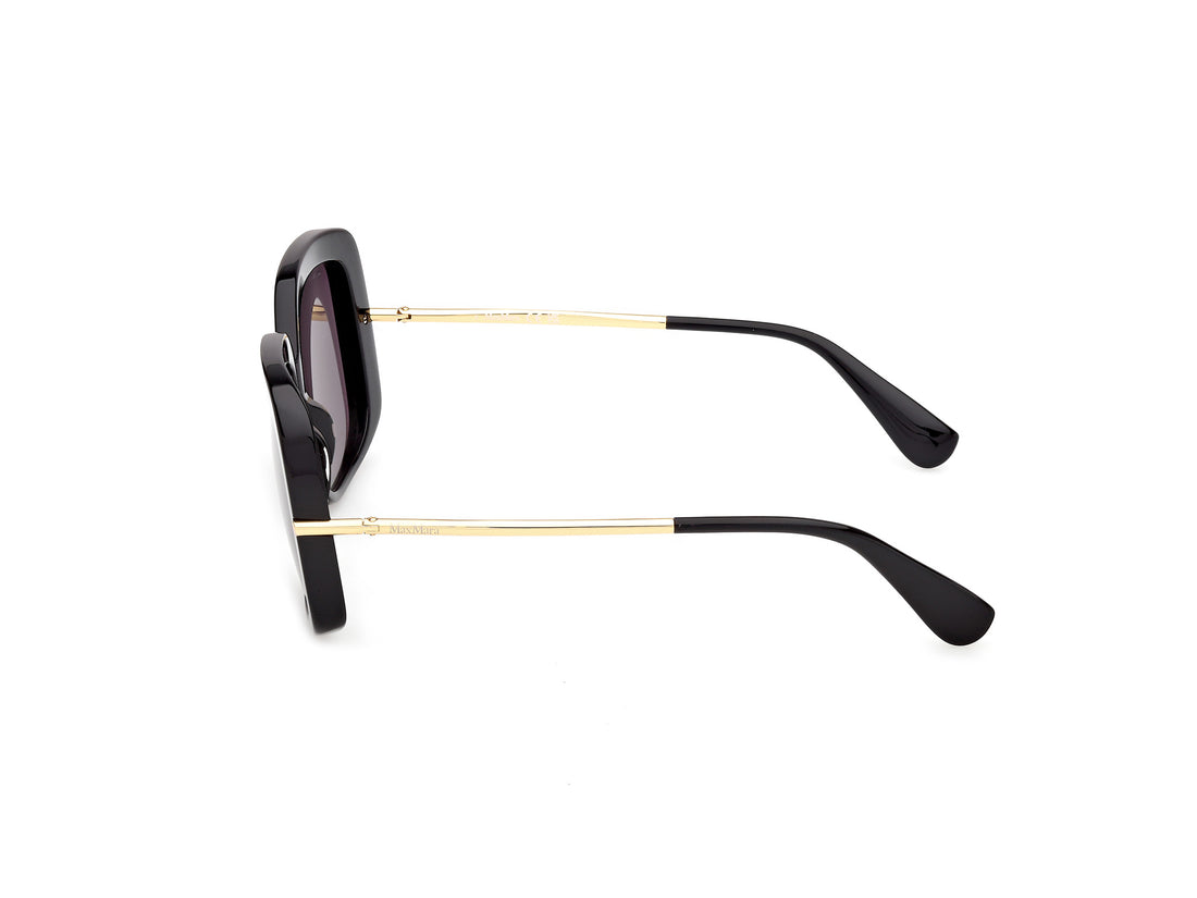 Óculos de sol maxmara mm0195 01a negro round femenino tamanho 55mm - Vista de detalhe