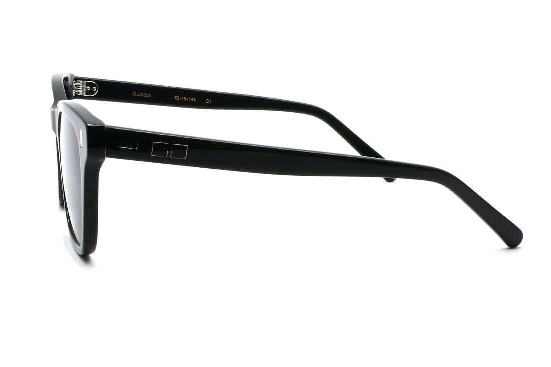 Óculos de sol greyhounders murdock sun c1 black negro square unisex tamanho 53mm - Vista de detalhe