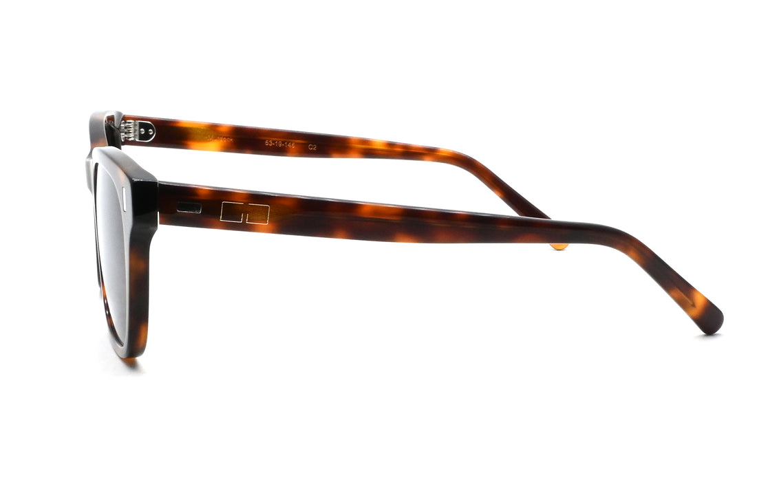 Óculos de sol greyhounders murdock sun c4 havana brown havana square unisex tamanho 53mm - Vista de detalhe