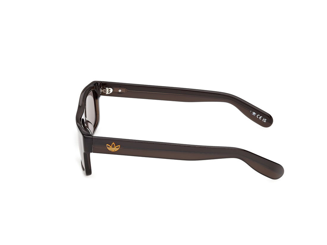 Sunglasses adidas originals or0145 48a marron rectangular unisex size 55mm - Detailed view