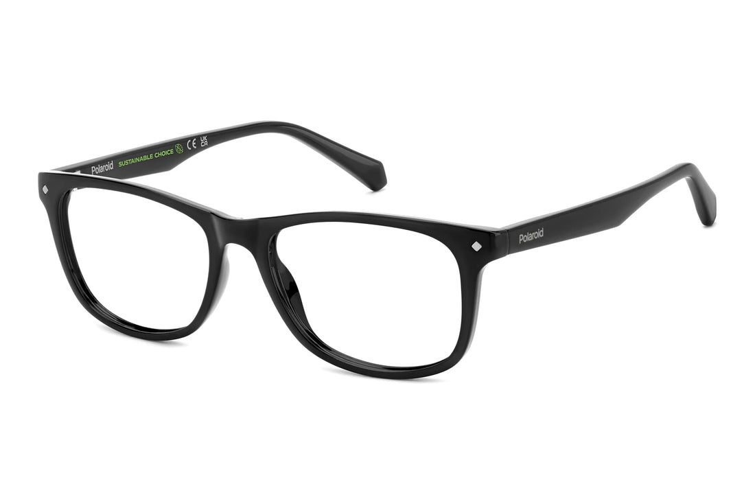 Brillen polaroid kids pld d813/t 807 negro rectangular infantil größe 50mm - Hauptansicht
