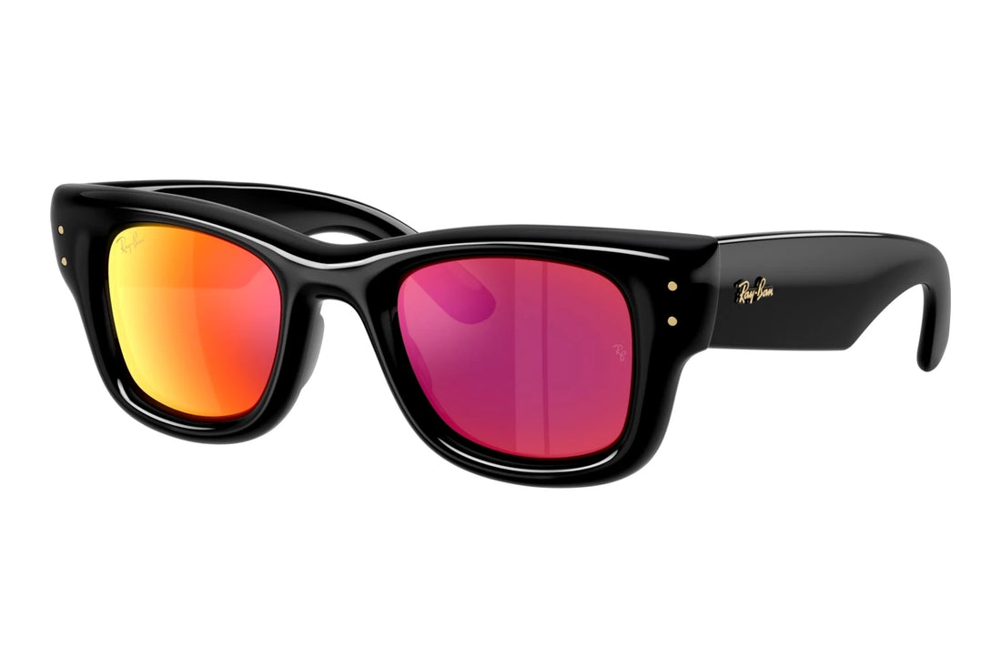 Gafas de sol ray-ban rb4940 wayfarer puffer 601/6q negro square unisex talla 47mm - Vista principal