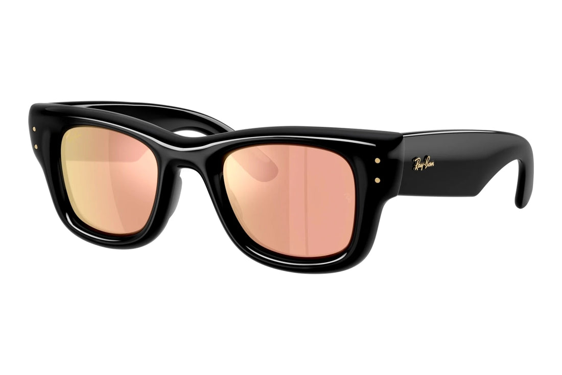Gafas de sol ray-ban rb4940 wayfarer puffer 601/7j negro square unisex talla 50mm - Vista principal