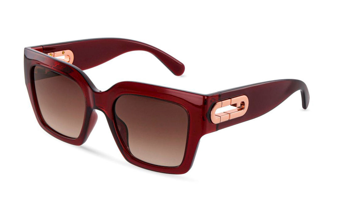 Lunettes de soleil furla sfub08 01ed burdeos geometric femenino taille 53mm - Vue principale