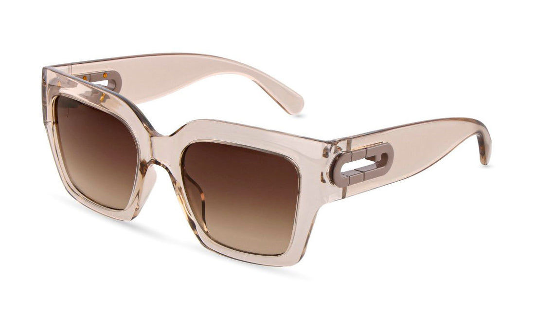 Lunettes de soleil furla sfub08 07t1 beige geometric femenino taille 53mm - Vue principale