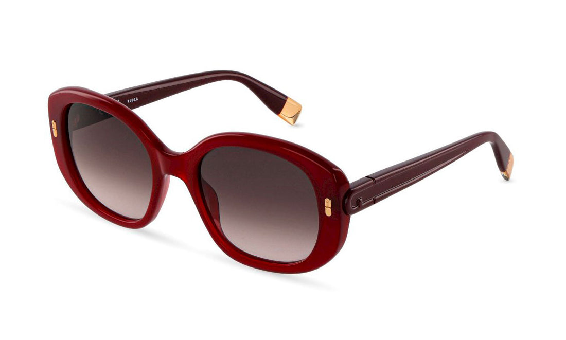 Lunettes de soleil furla sfub10 099n burdeos oval femenino taille 54mm - Vue principale
