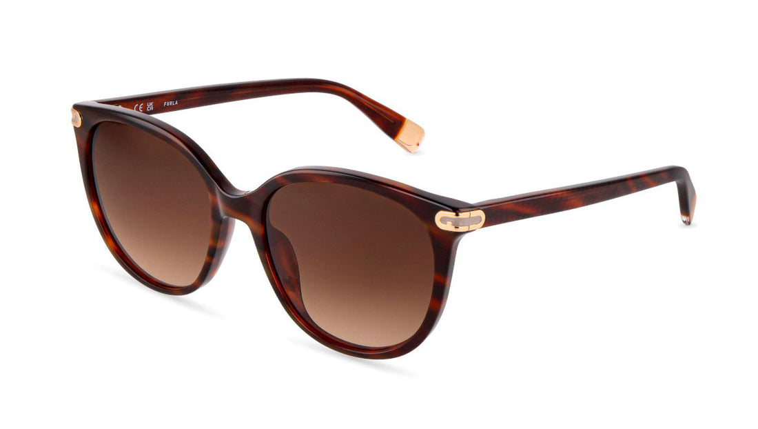 Lunettes de soleil furla sfub12 0c10 havana pantos femenino taille 55mm - Vue principale
