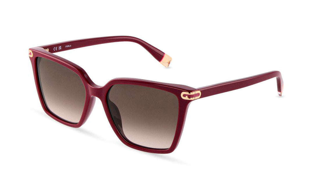 Lunettes de soleil furla sfub13 06uu rosa square femenino taille 55mm - Vue principale