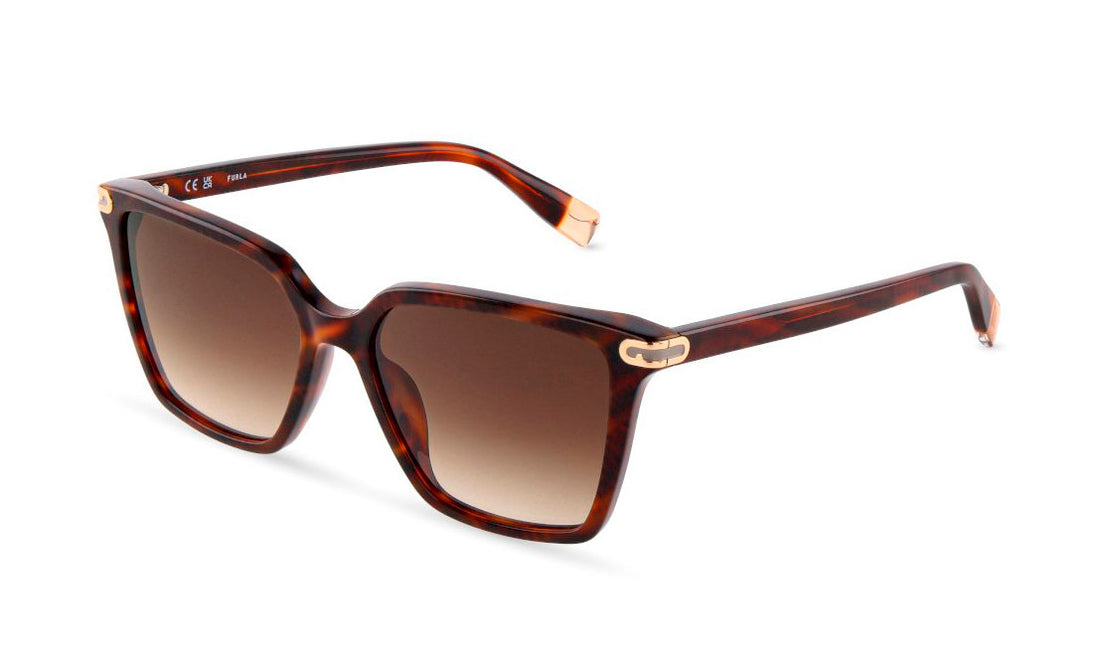 Lunettes de soleil furla sfub13 0c10 havana square femenino taille 55mm - Vue principale
